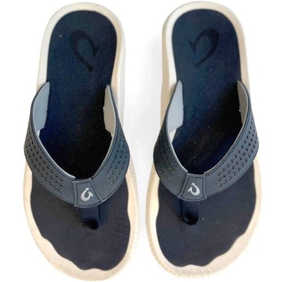 OluKai‎ Ulele Blue Depth Water Ready Enhanced Traction Flip Flop Sandals Sz 11 main image 6